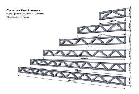 Construction trusses 300