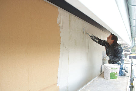 STEICO Protect L dry render wood fiber insulation
