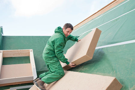 STEICO therm dry T&G wood fiber insulation