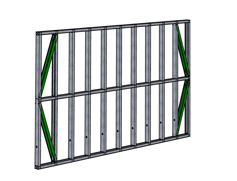 Steel Frame Structural Panel 2500x4000