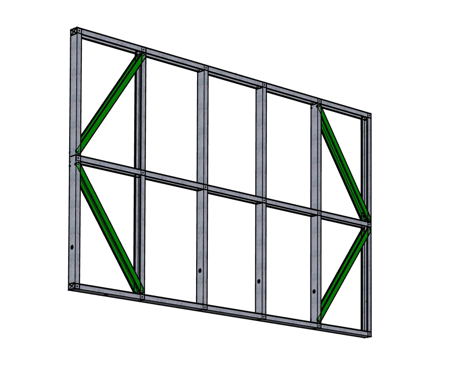 Steel Frame Structural Panel 2500x4000