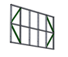 Steel Frame Structural Panel 2500x4000