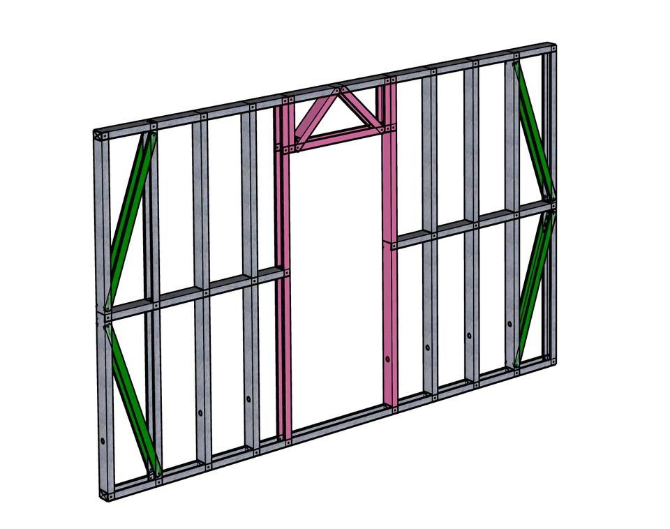 Steel Frame Panel (door) 2500x4000