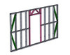 Steel Frame Panel (door) 2500x4000