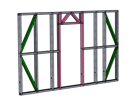 Steel Frame Panel (door) 2500x4000