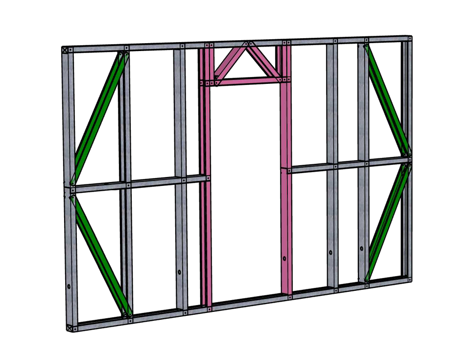 Steel Frame Panel (door) 2500x4000