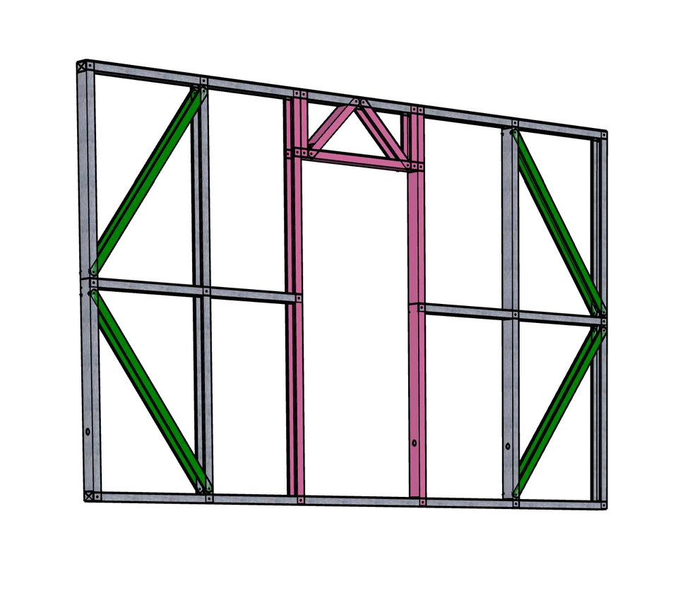 Steel Frame Panel (door) 2500x4000
