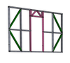 Steel Frame Panel (door) 2500x4000