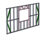 Steel Frame Panel (window) 2500x4000