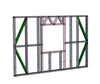 Steel Frame Panel (window) 2500x4000