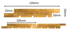 Siberian larch cladding Ireland red amber