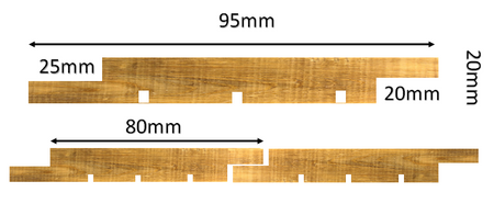 vertical charred larch cladding ireland