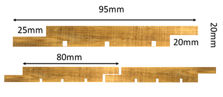 charred larch cladding  amber