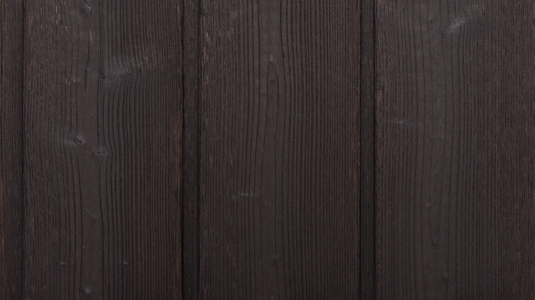 Dark Brown Larch 120mm x 4m burn wood cladding