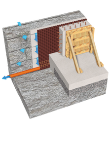 DELTA MS 20  membrane vertical walls drain