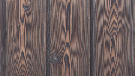 Water and fire proof charred Larch Cladding  